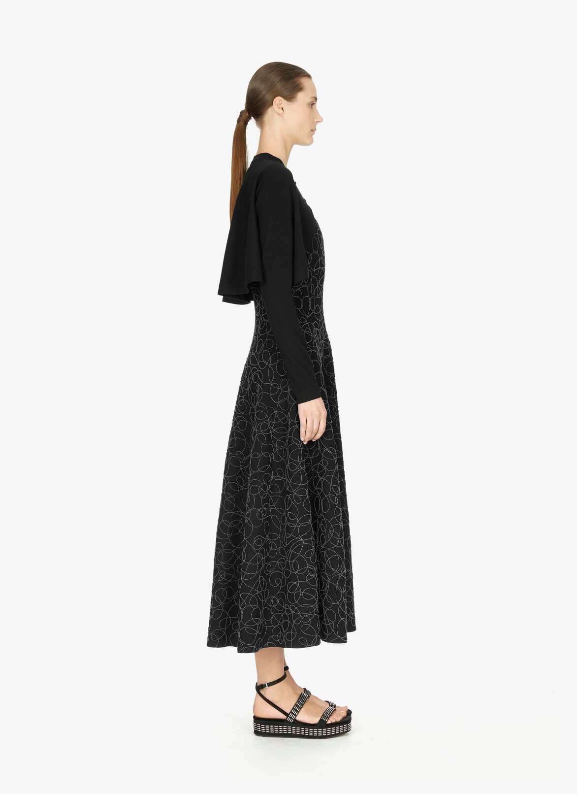 Wool-Blend Bolero Jacket ALAÏA BLACK WOOL-BLEND BOLERO JACKET